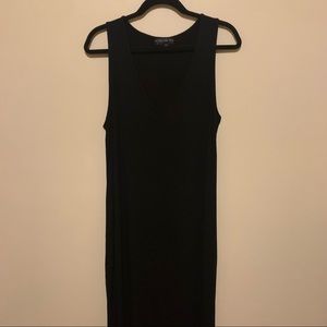 Forever 21 Black Basic Scoop Neck Maxi Sundress